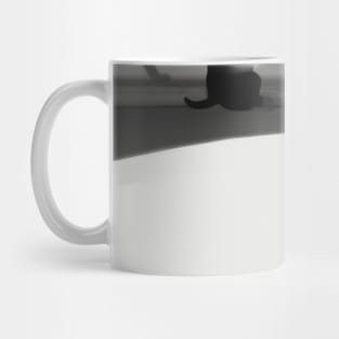 Kittens Shadow Silhouette Anime Style Collection No. 42 Mug